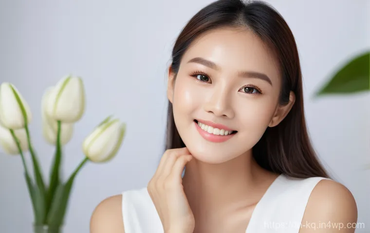 비건 화장품을 활용한 메이크업 아이디어 - **Prompt 1: Healthy, Radiant Skin with Vegan Beauty**
    "A stunning, confident young Thai woman wi...