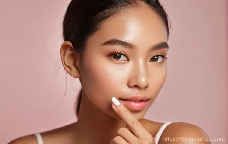 비건 화장품을 활용한 메이크업 아이디어 - **Prompt 1: Healthy, Radiant Skin with Vegan Beauty**
    "A stunning, confident young Thai woman wi...