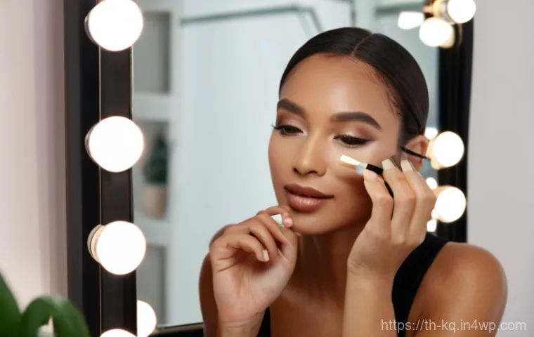 비건 화장품을 선택해야 하는 이유 - A group of diverse individuals (aged 15 and above), comprising both men and women, engaging in consc...